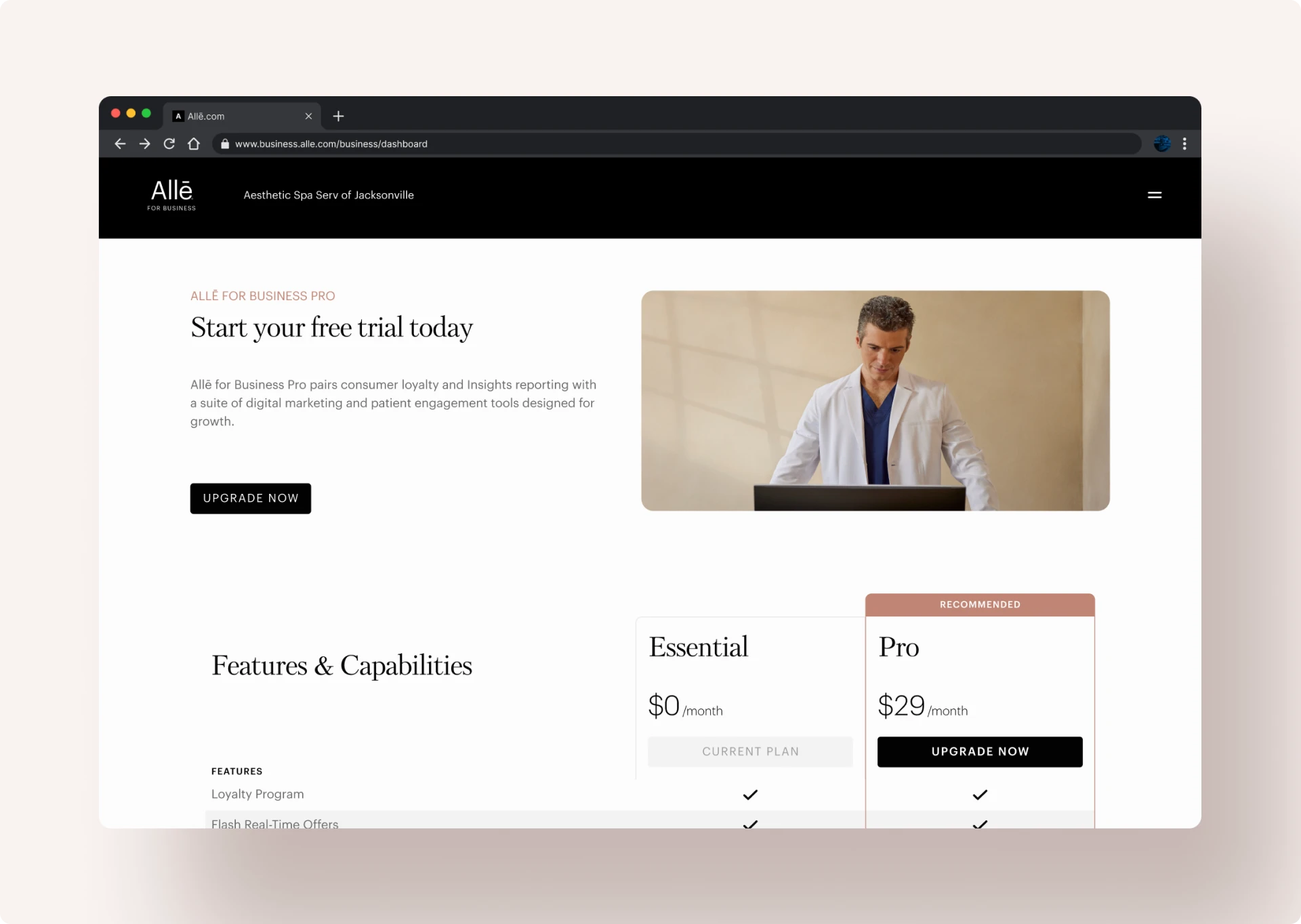 Allē Subscription Experience: The Goal