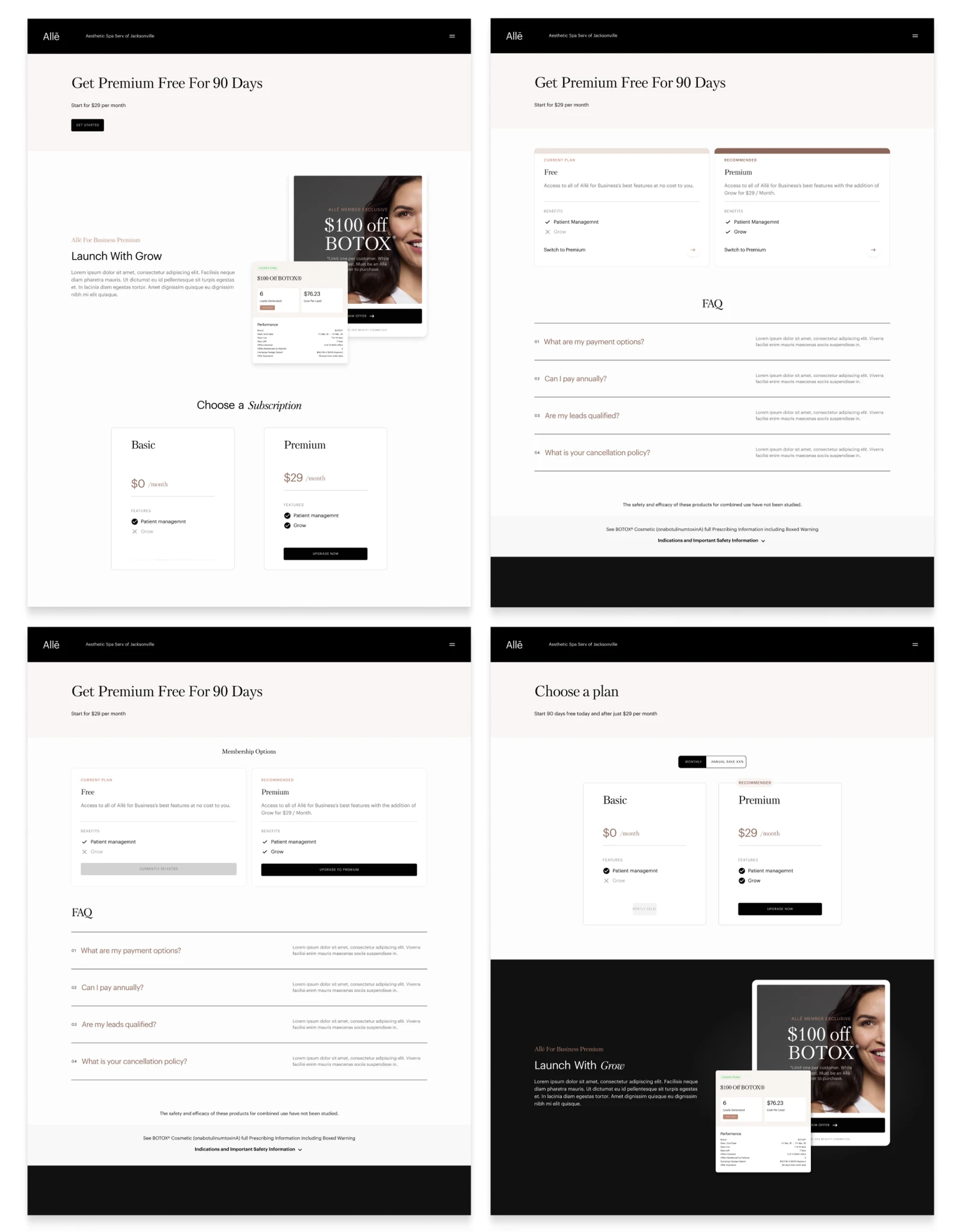 Allē Subscription Experience: The Goal