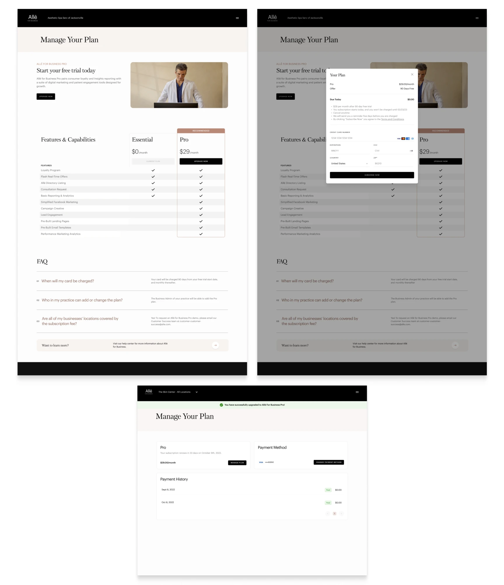 Allē Subscription Experience: Project Overview